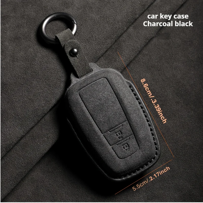 

Чехол для автомобильного ключа из искусственной кожи (PU) - прочный, гибкий брелок для ключей для Toyota Prius, Camry, Corolla, CHR, C-HR, RAV4.