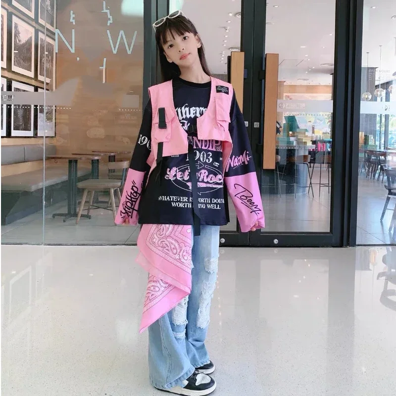 

Kids Boys Hip-hop Dance Clothing Set Street Dance Runway Show Performance Costume