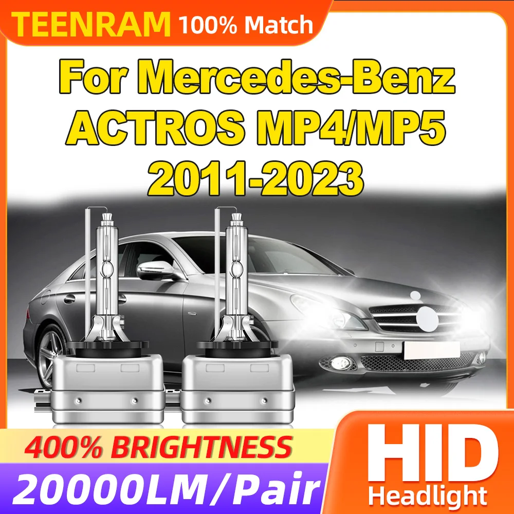 35W 20000LM D1S HID Xenon Headlights 6000K White Auto Lamps 12V For Mercedes-Benz ACTROS MP4 / MP5 2011-2019 2020 2021 2022 2023