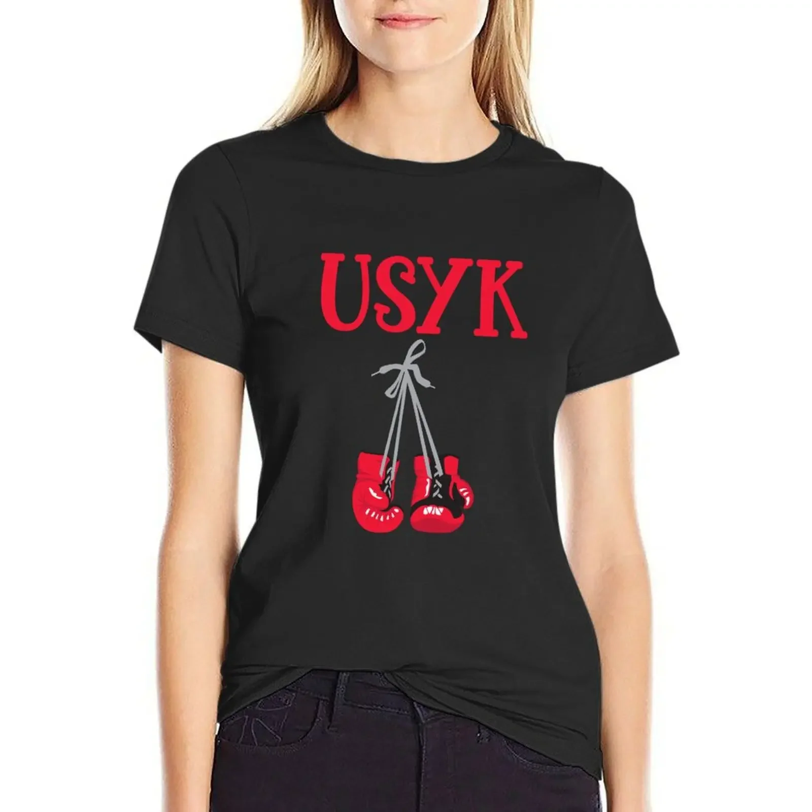 

oleksandr usyk T-Shirt hippie clothes korean fashion Blouse white t-shirts for Women