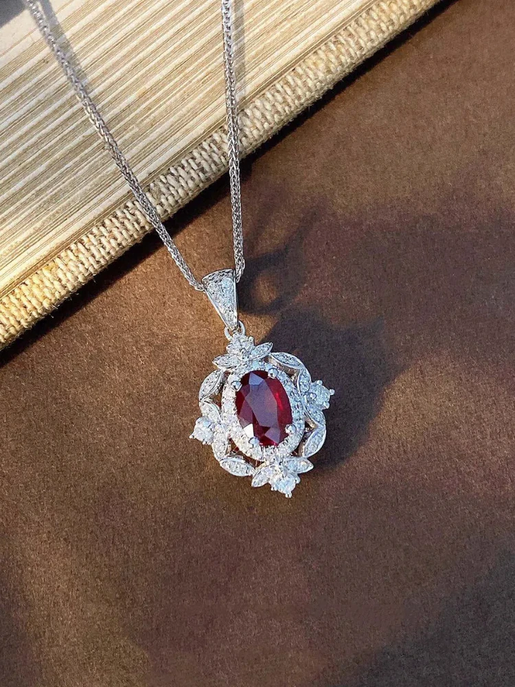 

Женское ожерелье из стерлингового серебра 925 пробы, ромбовидное ожерелье с подвеской из циркона, ювелирные изделия для женщин, повседневная одежда, подарки для праздничной вечеринки