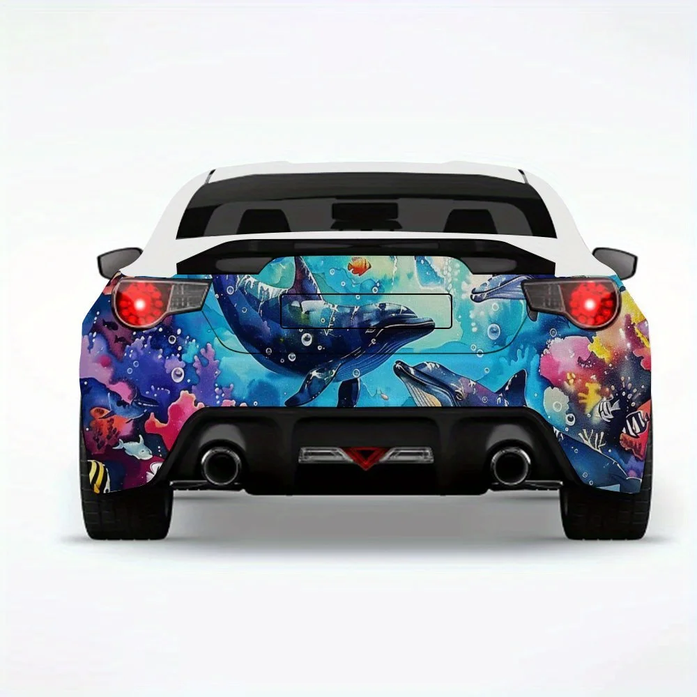 

Ocean Carnival Fun Автомобильная наклейкаВиниловая наклейка на заднюю часть автомобиля, водонепроницаемые самоклеящиеся виниловые наклейки для хвоста и бампера автомобиля, декор