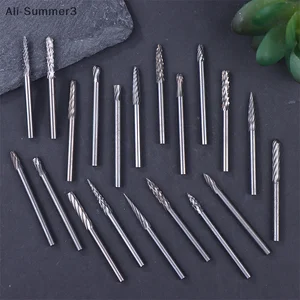 (YY)1Pc Tungsten Carbide Rotary File Hard Alloy Rotary Bur Drill Bit 3mm Shank Engraving Cutter Grinding Head for Metal&Plastic