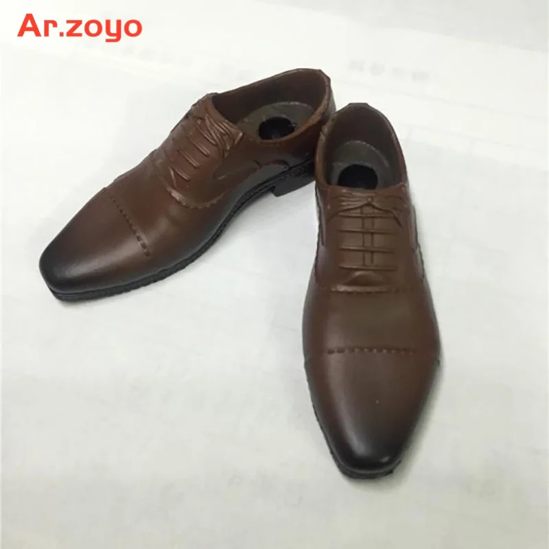 1/6 skala Männlichen Runde Kappe Anzug Schuhe Modell Soldat Solide Leder Schuhe Fit 12'' Abnehmbare Füße Action Figur Körper Puppen sammeln