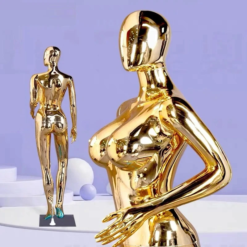 Ready to Ship Women Mannequins Plus Size Whole Body Manikin Gold Silver Black White Big Breast Curvy Female Mannequin Full Body