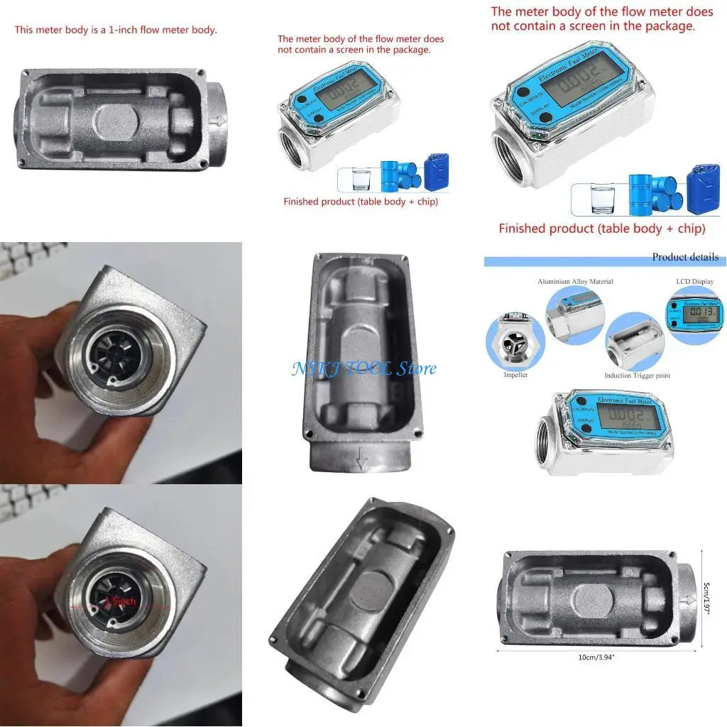 

L8RC Meter Module Digital Display Flowmeter Body 1.5Inch Inlet/Outlet