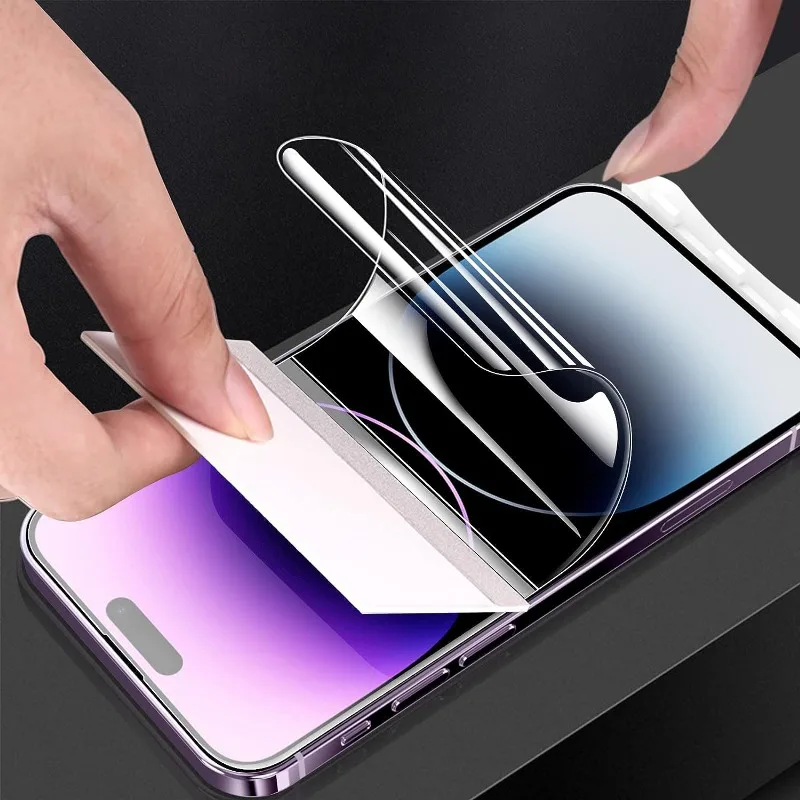 Película de hidrogel de cobertura completa para iPhone, Protector de pantalla para iPhone 15 Pro Max, 15 Plus, 15 Pro, Serie 15, película de protección de pantalla, 1/2 Uds.