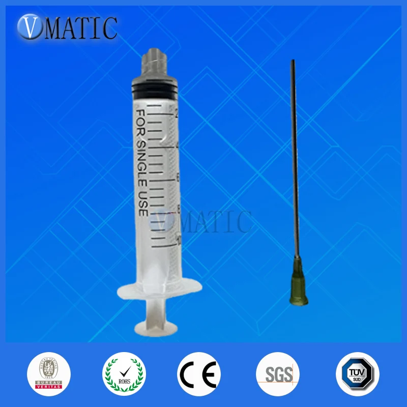 

Free Shipping 10Sets 100mm Length 14G Dispensing Needle + 10cc/ml Plastic Manual Syringe