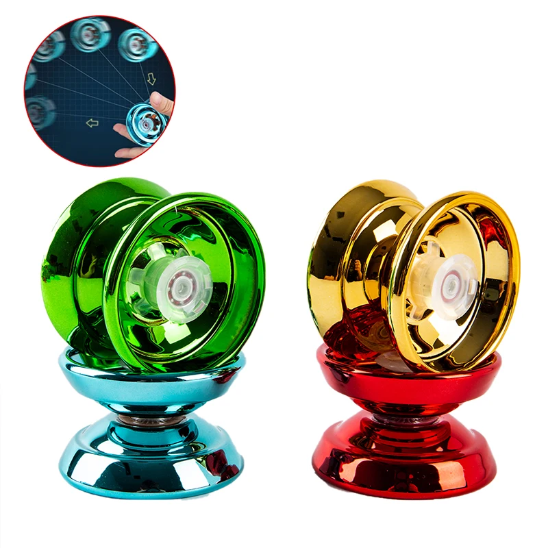 4 Colors Magic Yoyo Responsive High-speed Yo-yo Aluminum Alloy CNC Lathe with Spinning String for Boys Girls Children Kids