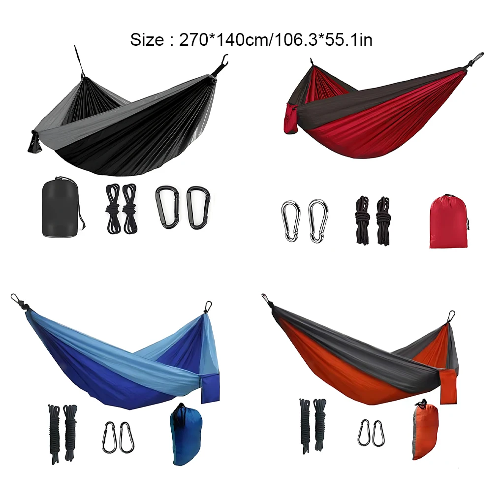 Portable And Lightweight Ultralight Travel Camping Hammock Easy To Set Up Suitable For Indoor black