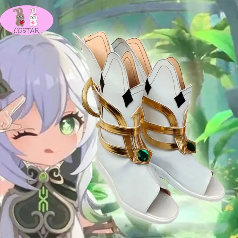 2025 Jahre bestehend aus Genshin Impact Cosplay Schuhe Nahida Kusanali Kostüm Stiefel Sumeru Dendro Avidya Forest Ranger Trainee