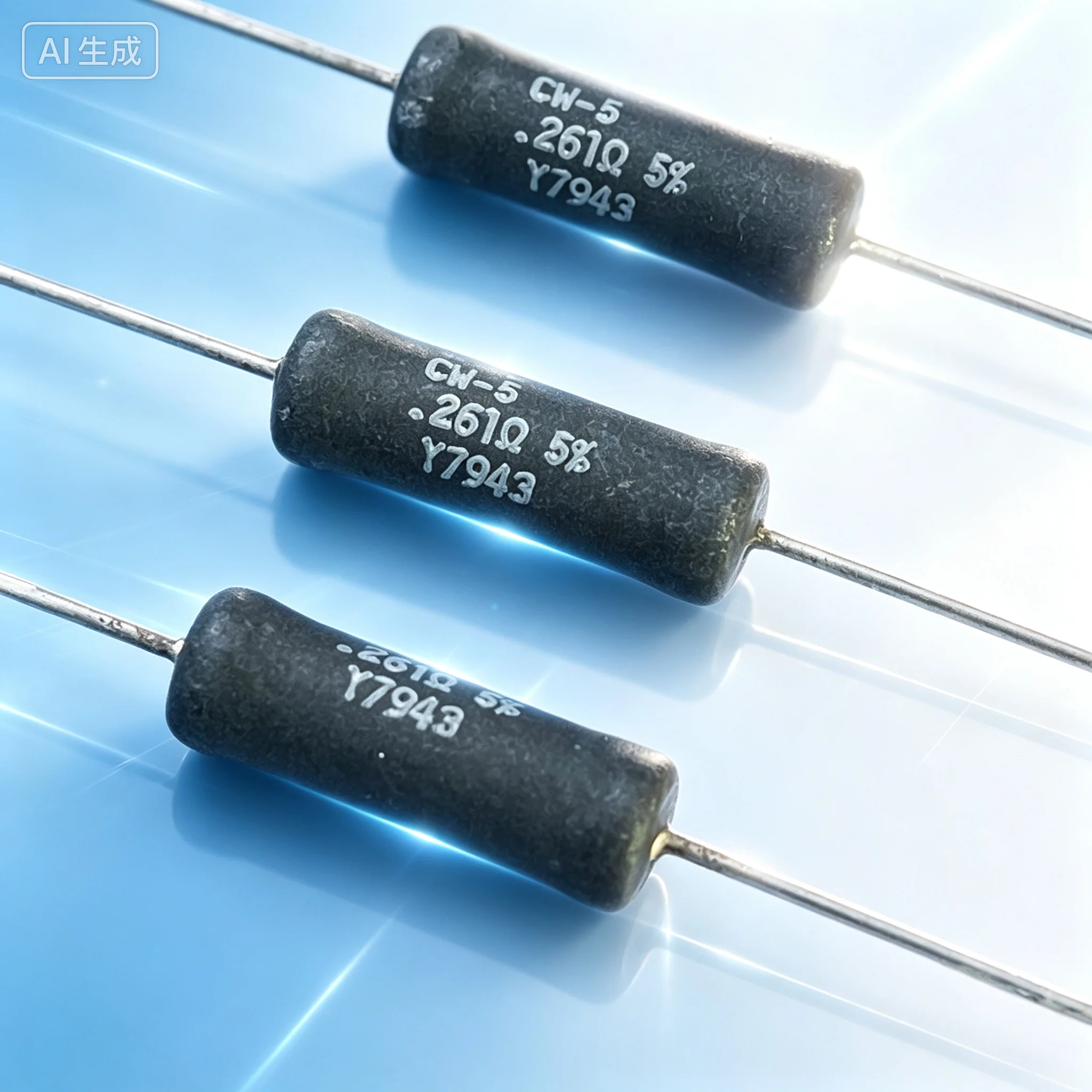 Wound for DALE-VISHAY 0.261R 6.5W CW-5 Wirewound Resistor  50pcs