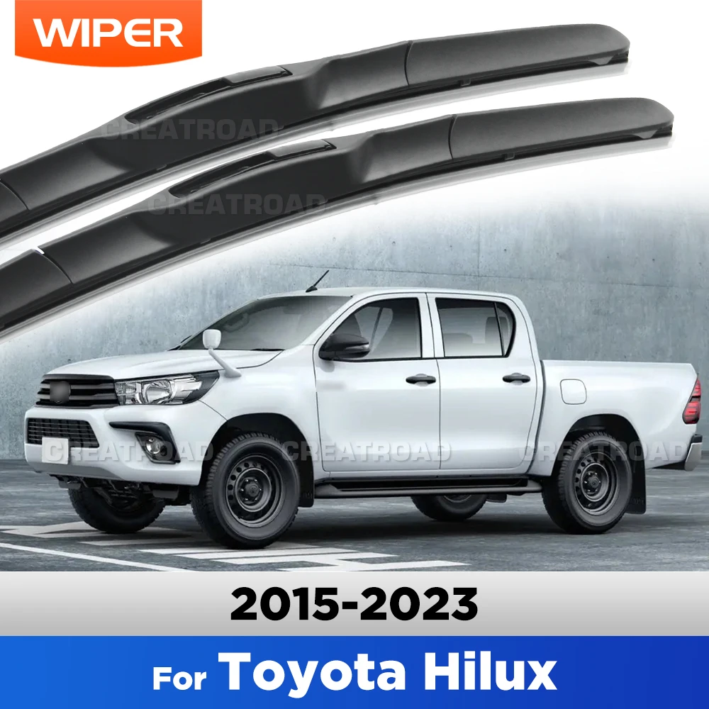 

For Toyota Hilux AN120 AN130 2015-2025 2016 2017 2018 2019 Wiper Front Wiper Blades Windshield Windscreen Window Brush 22"+16"