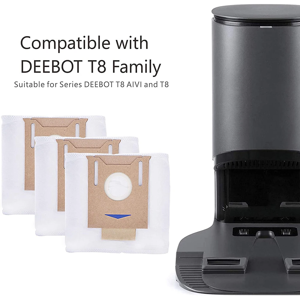 A94E-5 pçs saco de pó para ecovacs deebot t8 t8 + t8 aivi t8 aivi + t8 max n8 + n8 pro + t9 + dx93 ddx96 aspirador peças reposição