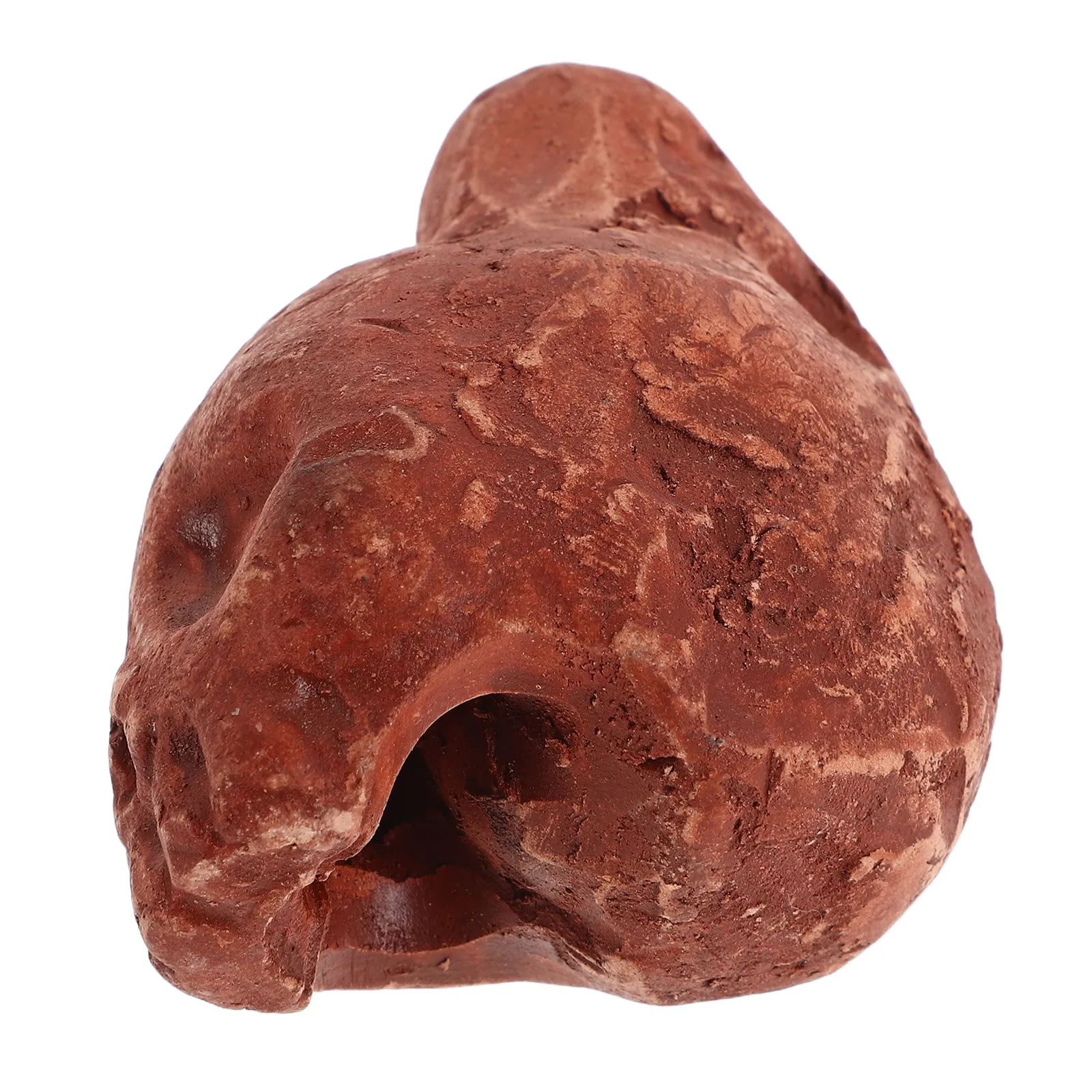 

Ceramic Ghost Whistle Light Brown Mini Spooky Skull Musical Instrument For Halloween Party Survival Stress Relief Novelty Sound