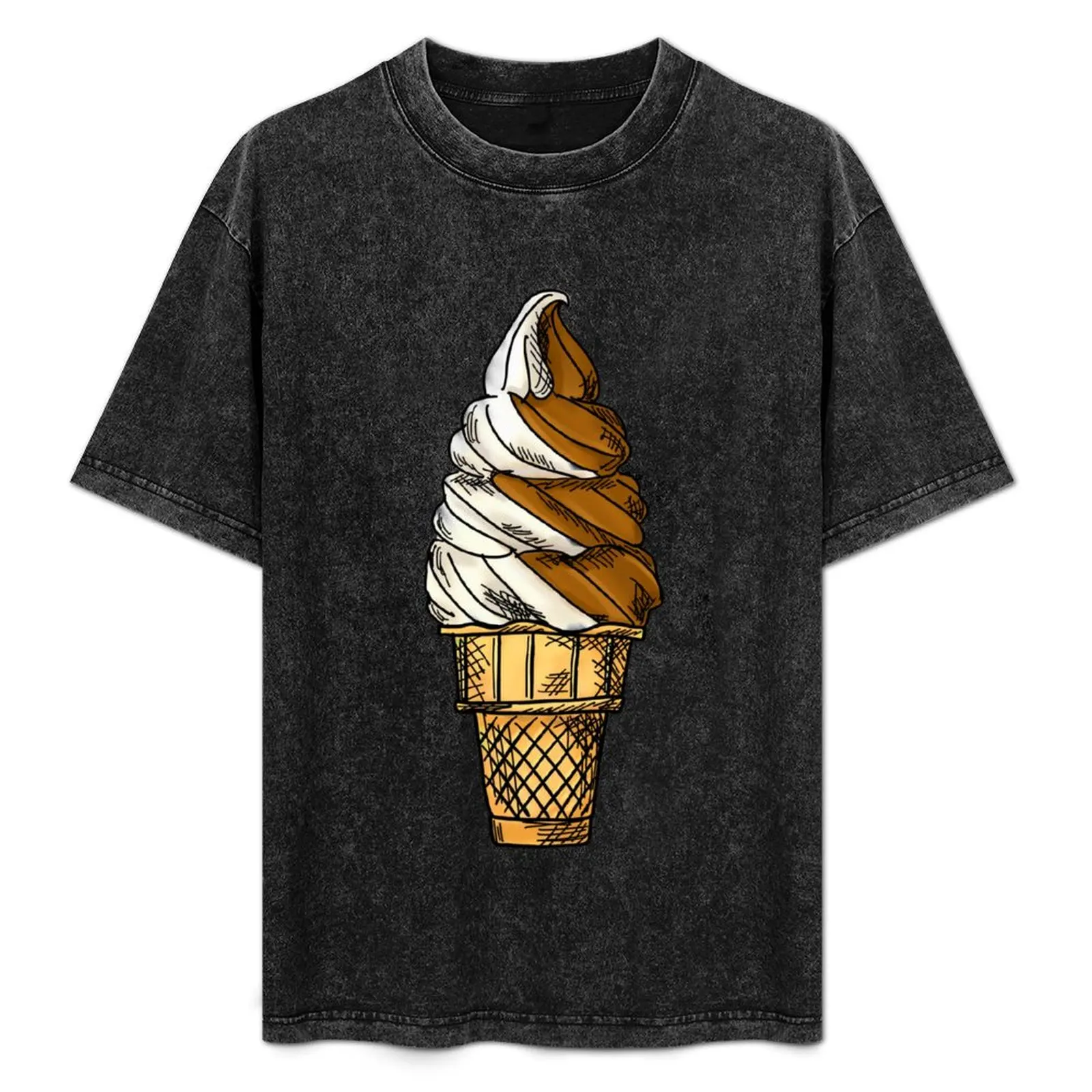 

Blue Soft Serve T-Shirt Work Daily Short Sleeve Top