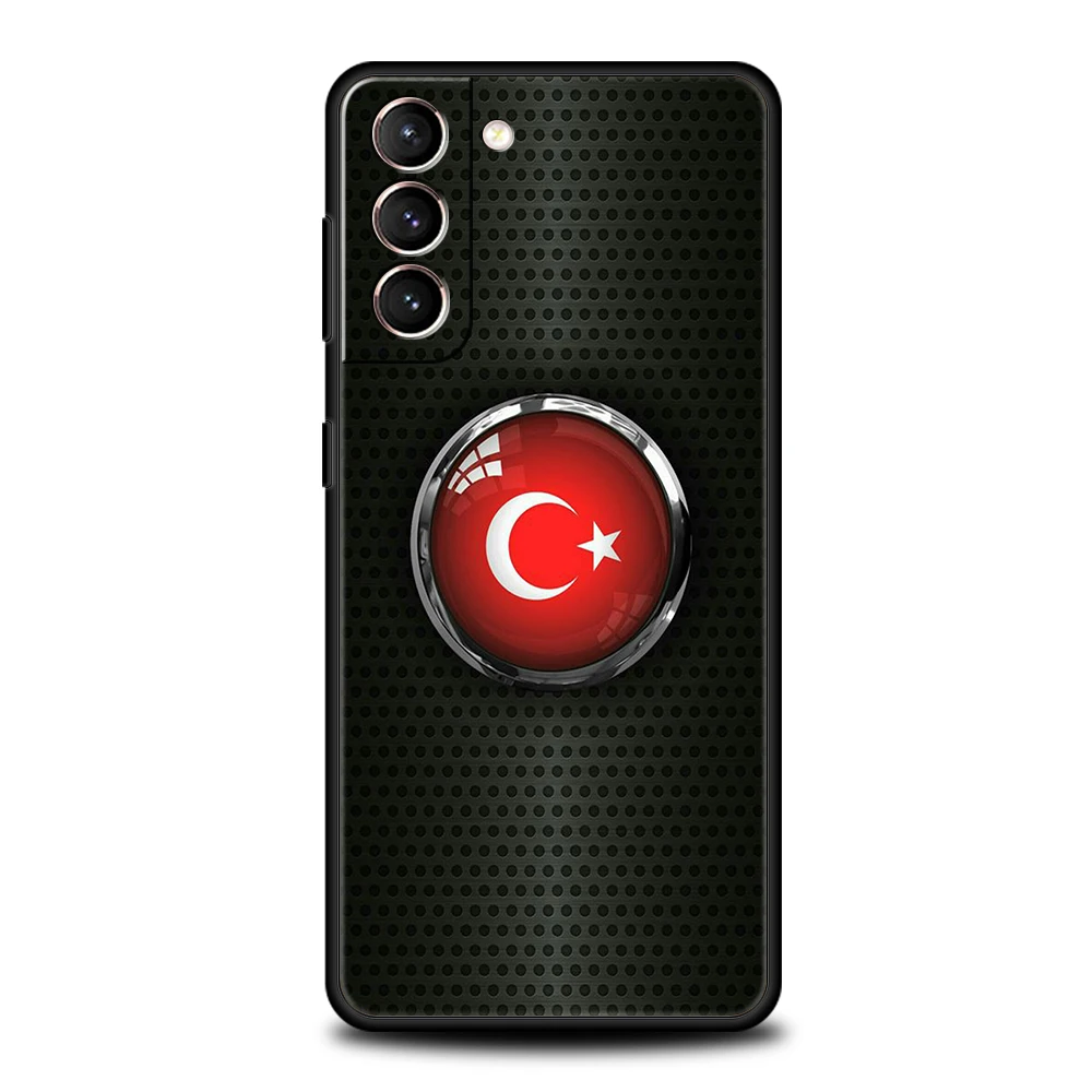 Turkey Flag Case for Samsung Galaxy S24 S23 S22 S20 S21 FE Ultra S24 S23 S10 S10E S9 S8 Plus 5G Silicone Phone Cover Coque Bags