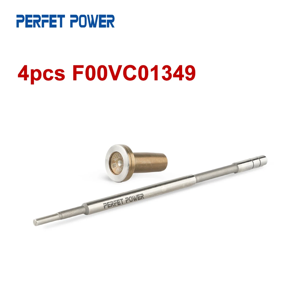 4 Uds F00VC01349 conjunto de válvula de control F 00V C01 349 para 0445110249 , 0445110250   Inyector de combustible Common Rail