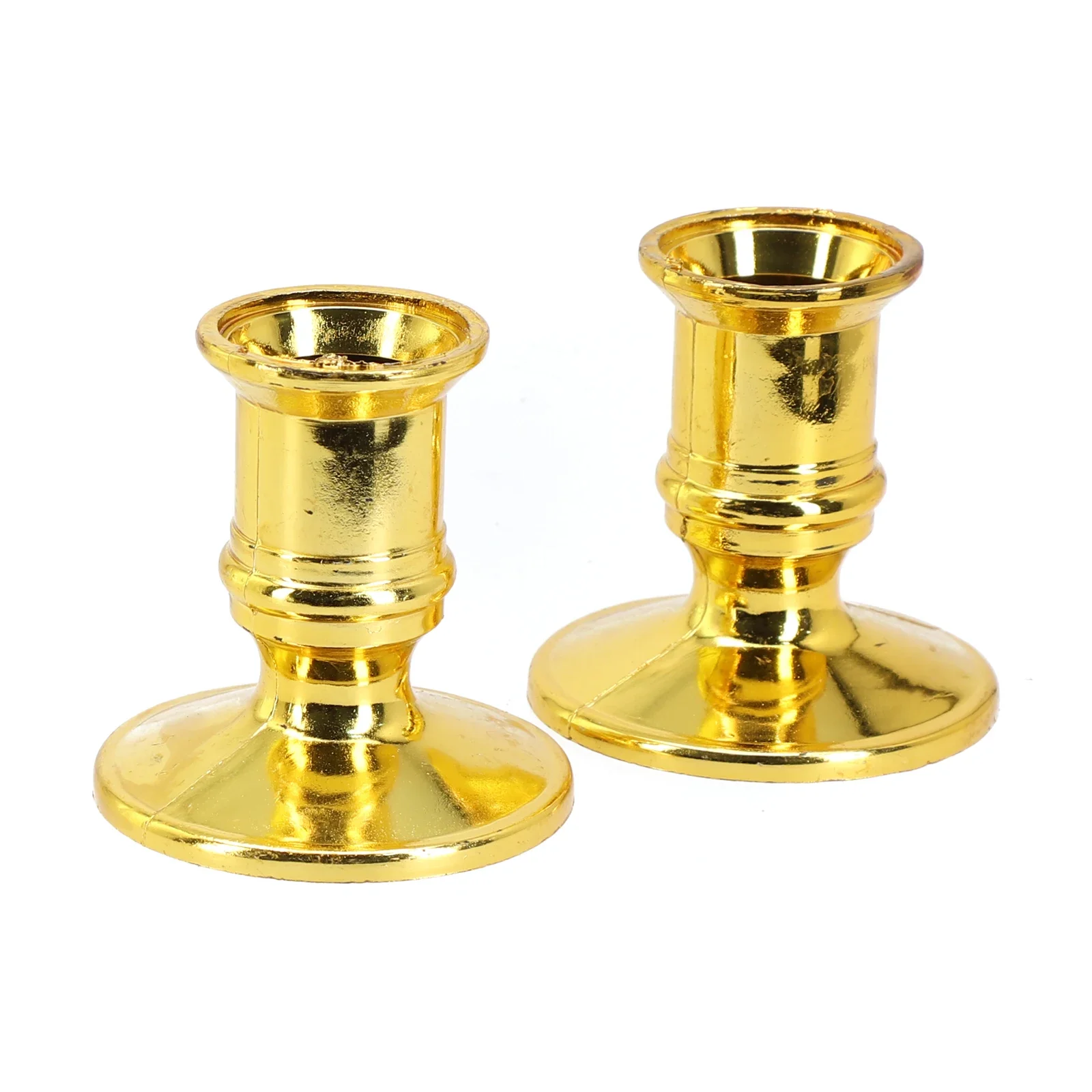 2pcs Candlestick Holders Taper Standard Candle Base Holders Plastic Candlestick Candles Desktop Wedding Dinner Xmas Home Decora