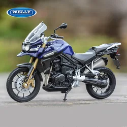 Welly 1:18 TRIUMPH TIGER Explorer Alloy Motorcycle Model Simulation Diecasts Metal Street Racing Motorcycle Model Childrens Gift