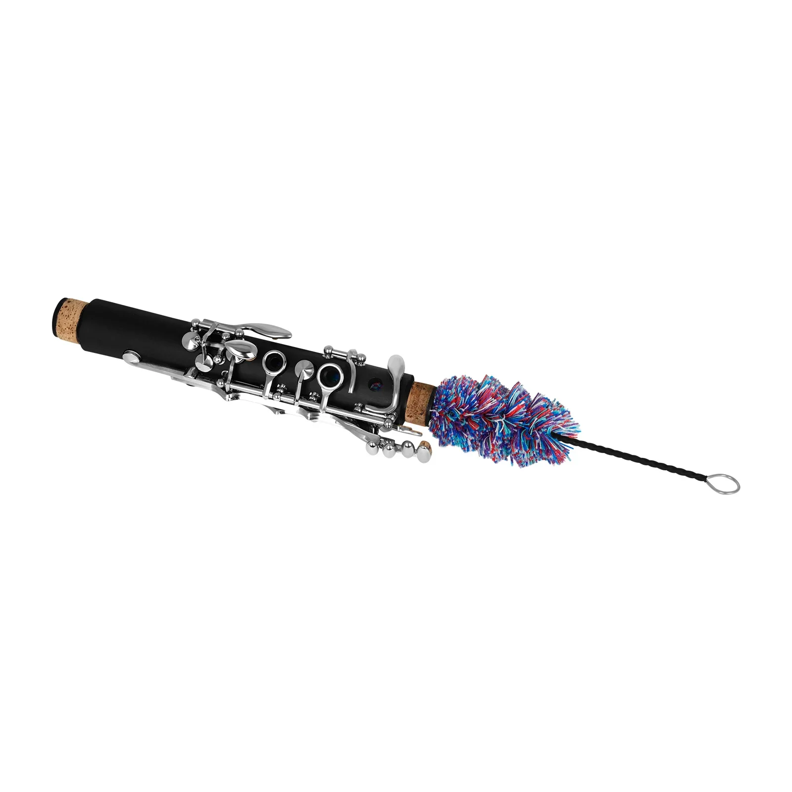 SLADE Clarinet Flute Cleaning Brush Cotton thread Rubber Metal Brush With Colored Cotton Thread Maintain Tool Woodwind Parts