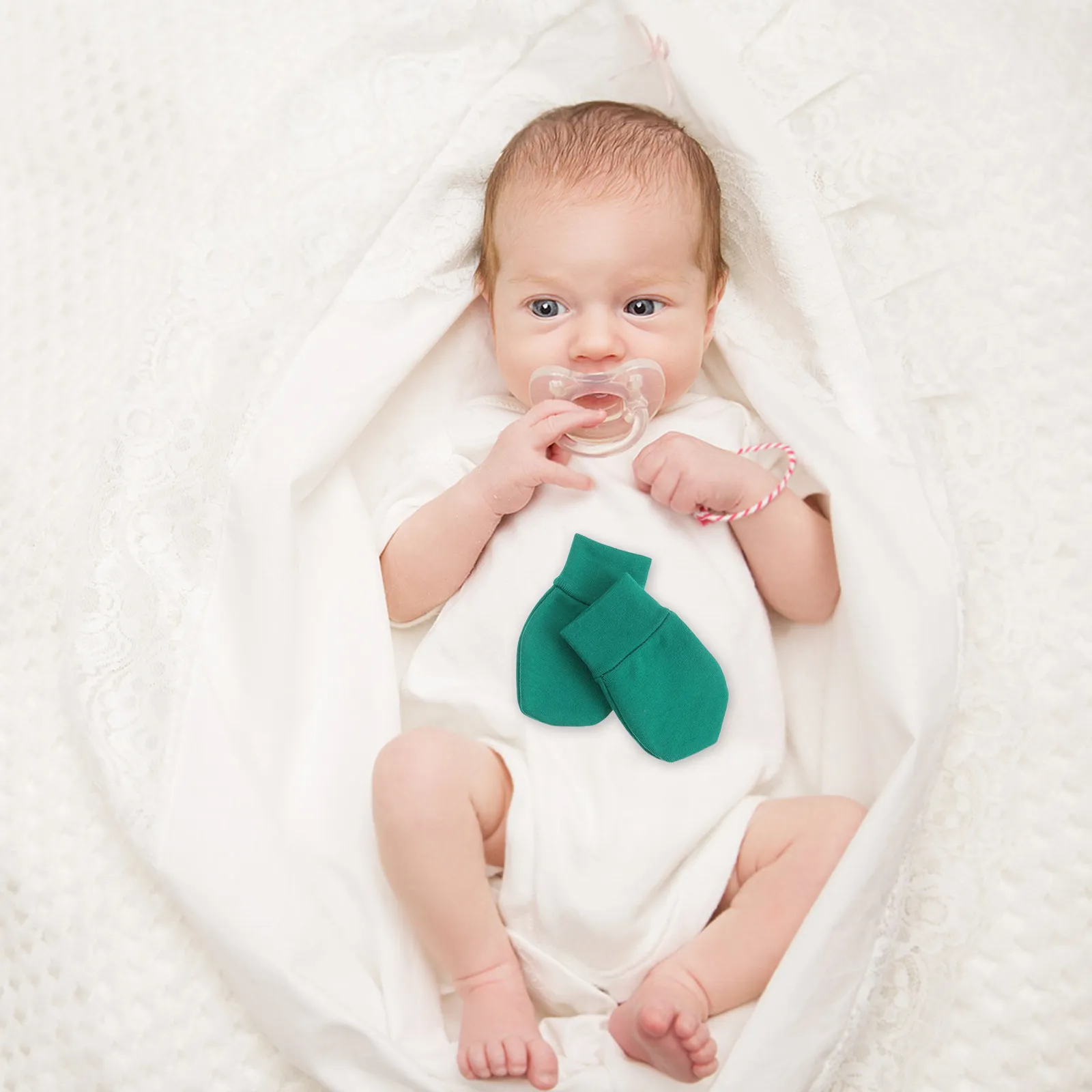 

10Pairs Baby Mittens Newborn Anti-Scratch Soft Breathable Single Layer Protective Warm Gloves for Infant Newborn Baby Mittens