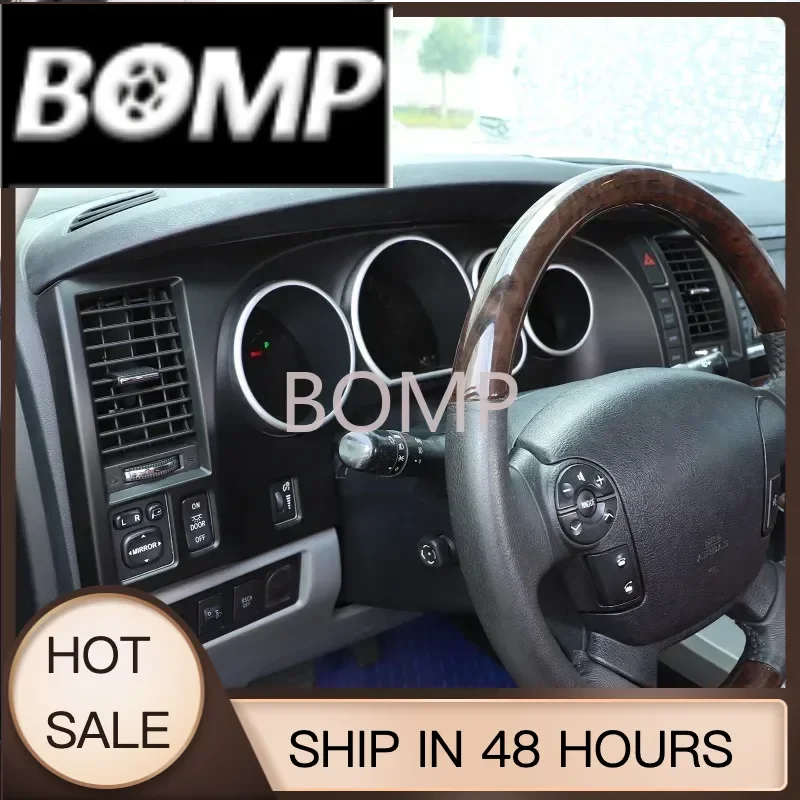 BOMP For Toyota Tundra 2007-2013 ABS Carbon Fiber Car Dashboard Tachometer Panel Decorate Car Interior Accessories