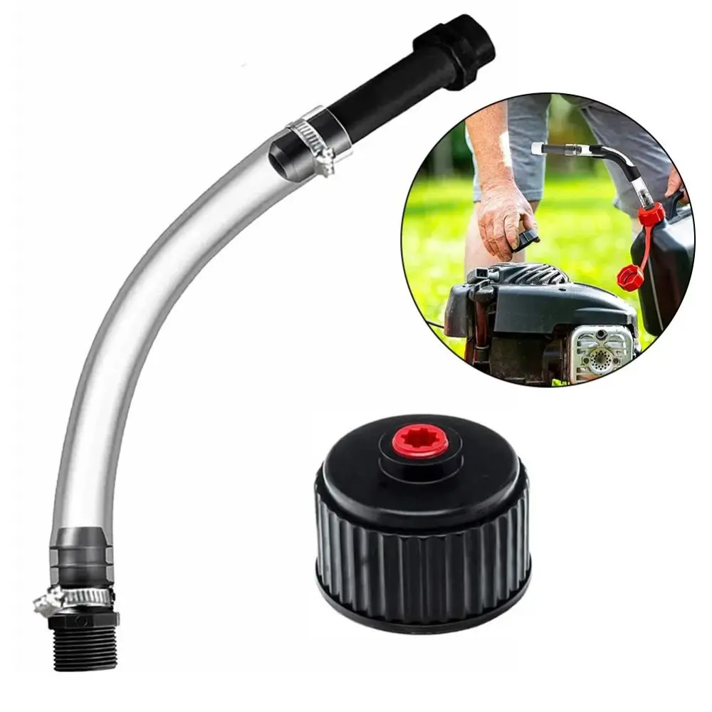 

Flexible Racing Fuel Filler Hose Transparent Detachable Racing Fuels Replacement Cap No Leakage 14-inch Oil Tube Fuel Jug