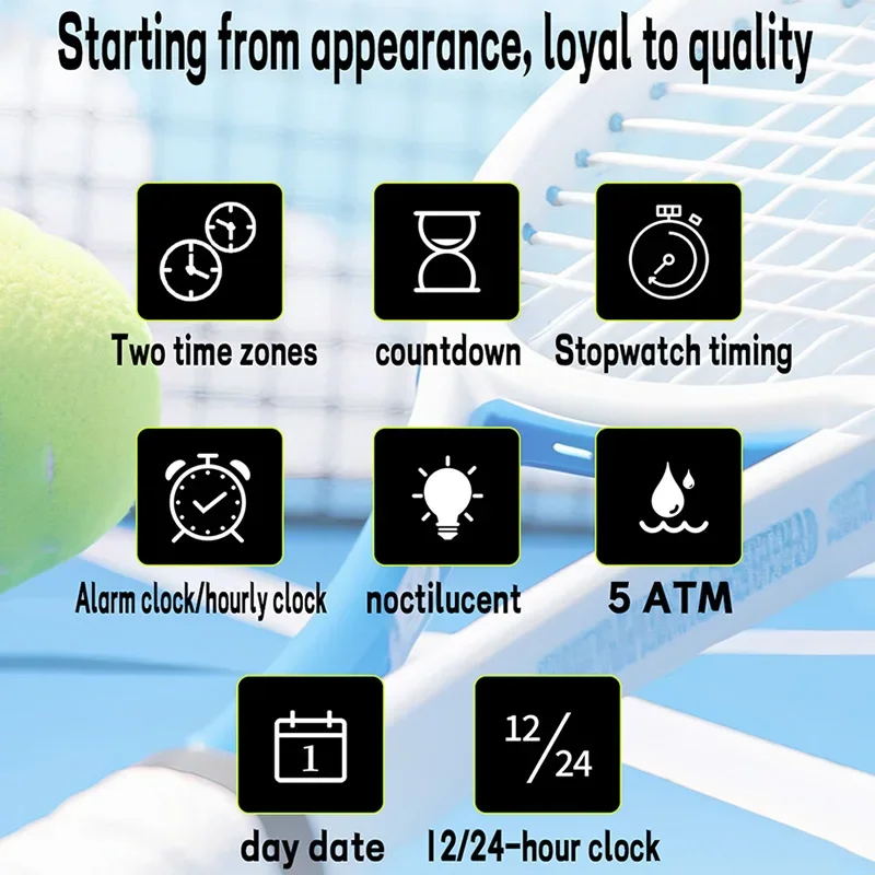 SANDA 2211 موضة ساعة إلكترونية للرجال متعددة الوظائف مربع الهاتفي التقويم الرياضة مضيئة مقاوم للماء الساعات الرقمية للرجل