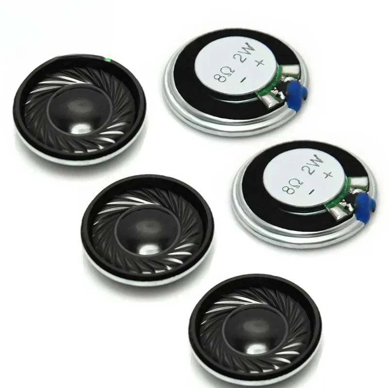 5PCS 2W 8 Ohm Mini Speakers 40mm Diameter Ultra-thin Horn Type Loudspeaker for Arduino Projects 2W 8Ω