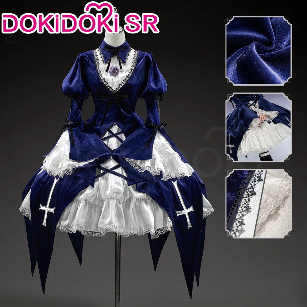 【Jan. Limited 5%OFF】Suiginto Cosplay Costume Anime Rozen Maiden DokiDoki-SR Women Mercury Lampe Lolita Gothic Dress Suiginto