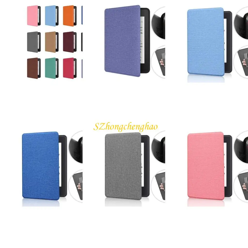 

TPU Fabric Texture Case For Paper White 12th Gen 2024 7Inch Auto Sleep/Wake Comprehensive Protections 601D