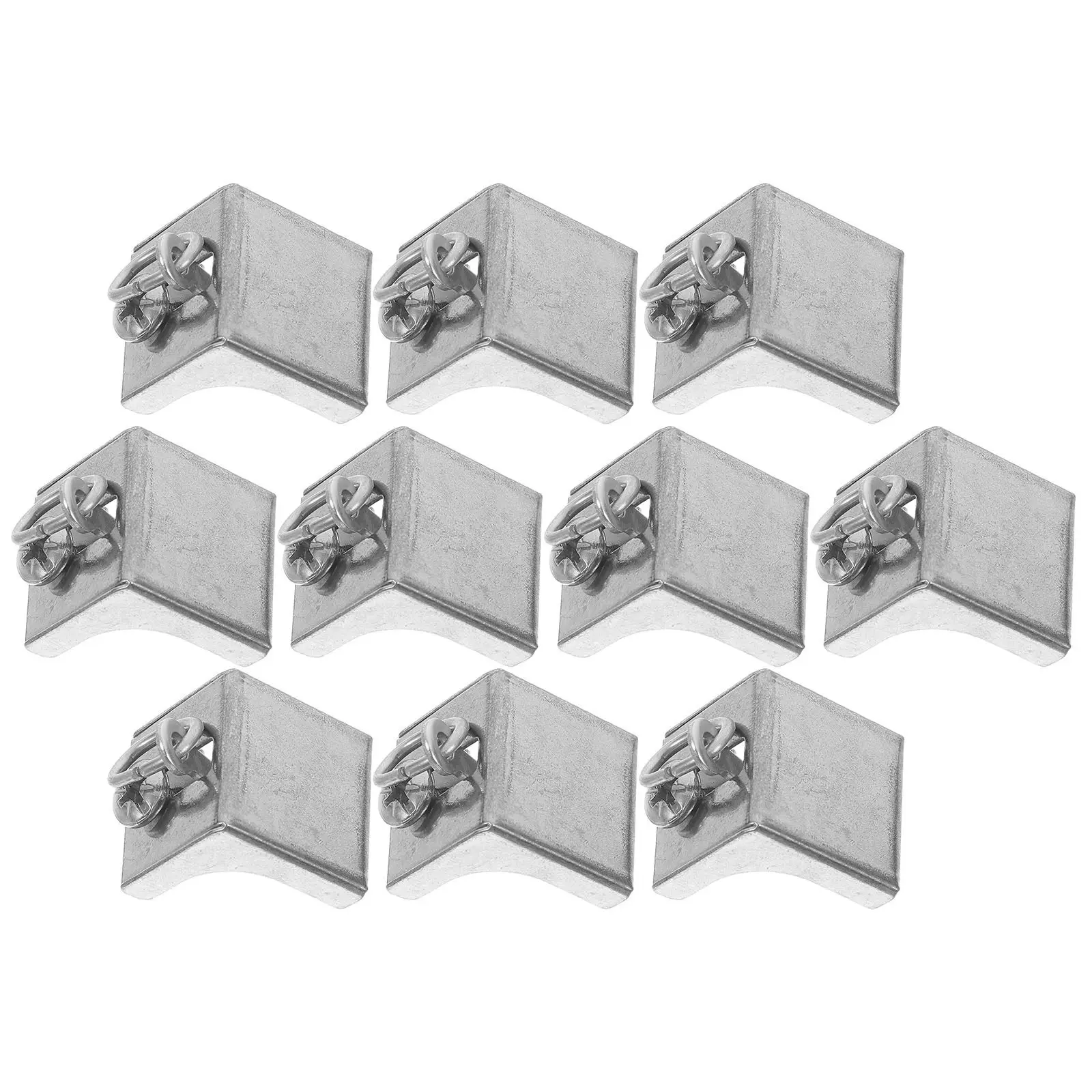 10Pcs Curtain Track End Caps Stainless Steel Ceiling Track Stops Secure Fit Curtain Rail Accessories Window Blind Cover
