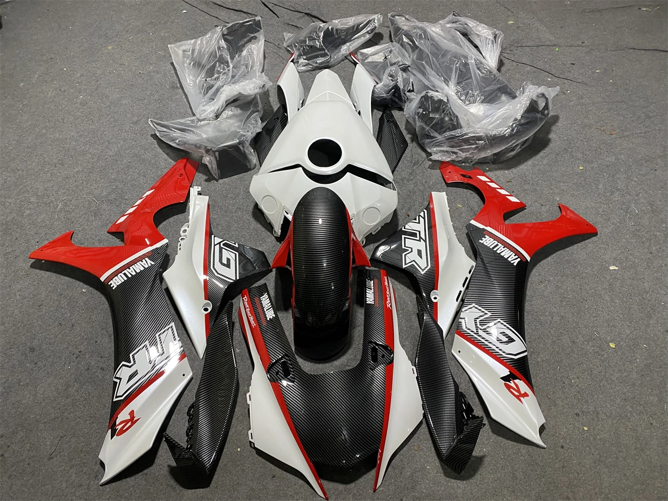 Motorcycle fairing fits YZF-R1 2020 2021 2022 2023 YZF1000 2021 22 23 year body fairing White Red motorcycle shell