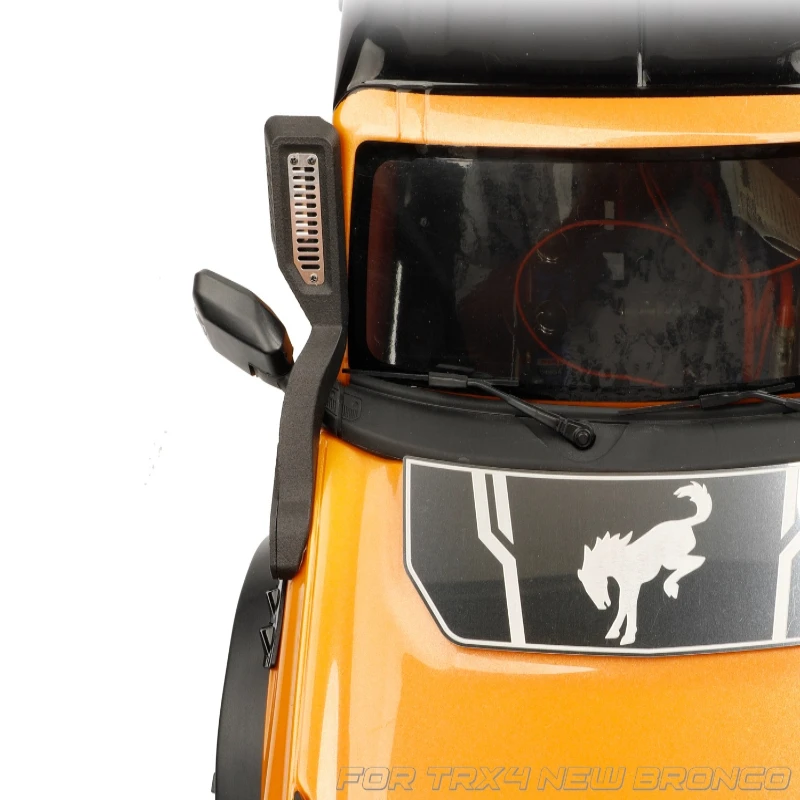 RC سيارة الخوض خرطوم مرآة الرؤية الخلفية مع بدوره إشارة محاكاة تعديل الملحقات ل 1/10 RC الزاحف TRX-4 جديد برونكو #2