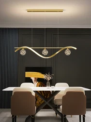 Lámparas colgantes Led minimalistas modernas, atenuación para mesa de café, comedor, cocina, Isla, candelabro de techo, accesorio de iluminación para el hogar