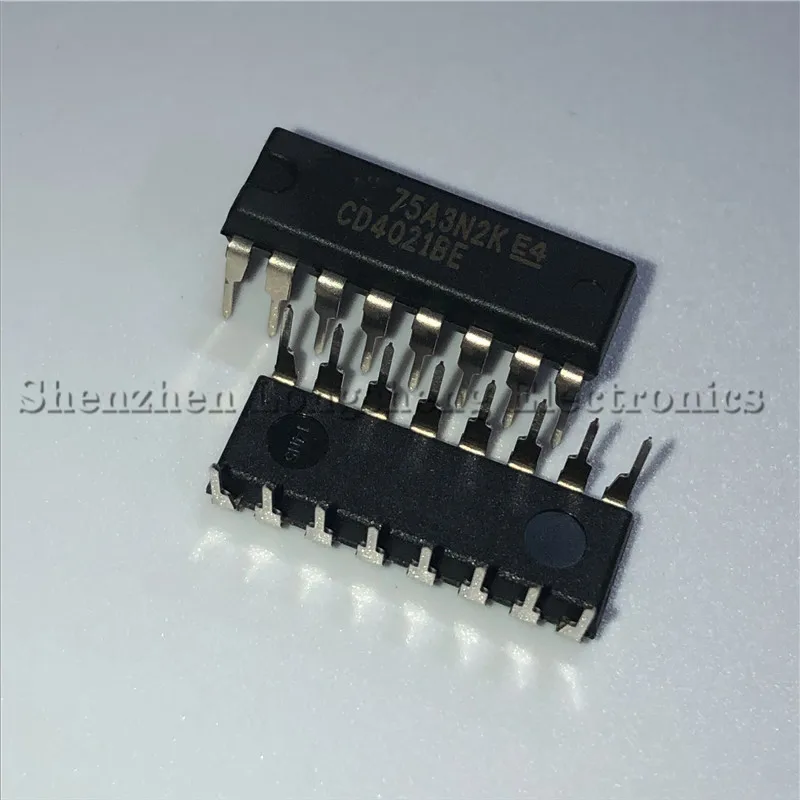 10 unids/lote nuevo CD4021BE CD4021 DIP-16 registro de cambios en Stock