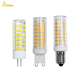 LED Bulb E14 G4 G9 Ceramic Corn Lamp AC 220V 3W 5W 9W SMD 2835 Lampdas Led Spotlight Replace Halogen Chandelier Light