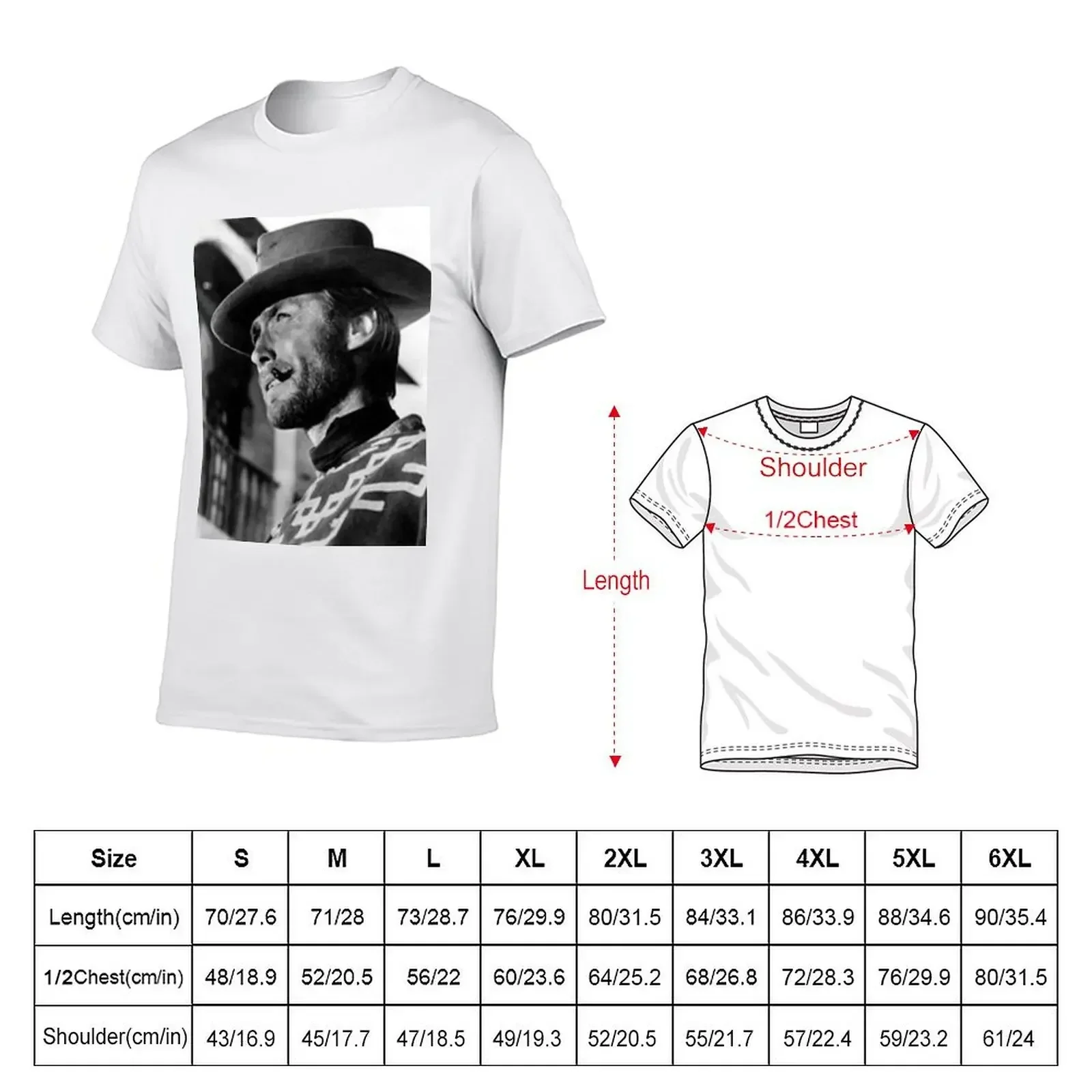 The Clint Eastwood Archive T-Shirt plus sizes blue archive big and tall t shirts for men