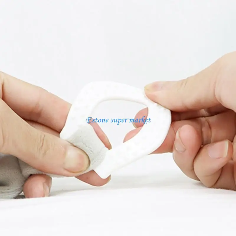 090B الطفل بطانية أمان الحيوان مع عضاضة لطيف لينة أفخم الحيوانات المحشوة بنين بنات هدايا استحمام الطفل تخزين المواد #5