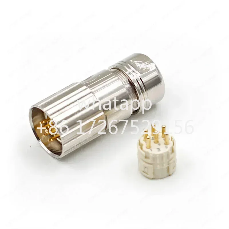 

M23 6 7 9 12 17 Pin Male Female Plug Socket Aviation Connector Servo Motor Coding Dysprosium Encoder Straight Elbow Adapter