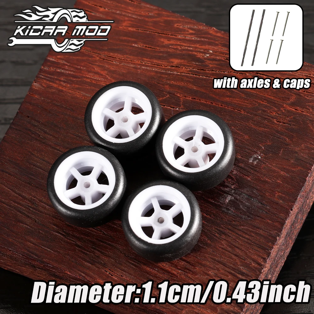 

KicarMod 1/64 модели автомобиля белые колеса шины автомобиль игрушка для Hot Wheels хобби модифицированные детали 4 шт. (1 комплект) 1 64 колеса и шины Se