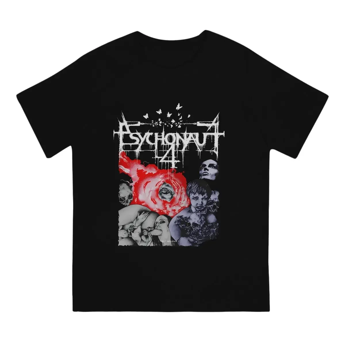 

Psychonaut 4 P4 Creative TShirt for Men Rock Music Round Collar Pure Cotton T Shirt Hip Hop Gift Clothes OutdoorWear