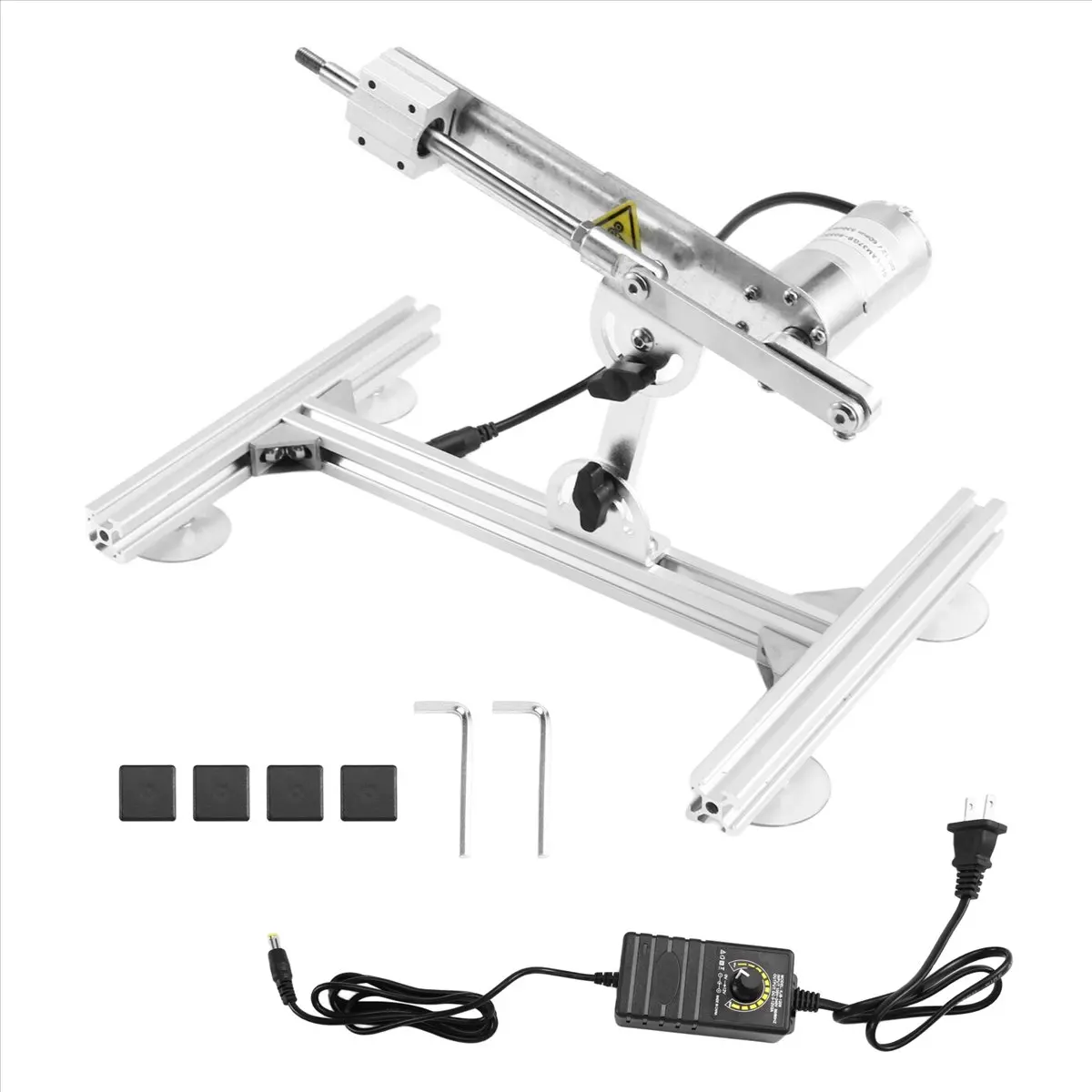 (AIMA) Telescopic Linear Actuator Motor Reciprocating Mechanism with Stand Reciprocating Telescopic Linear Actuator M6 US Plug