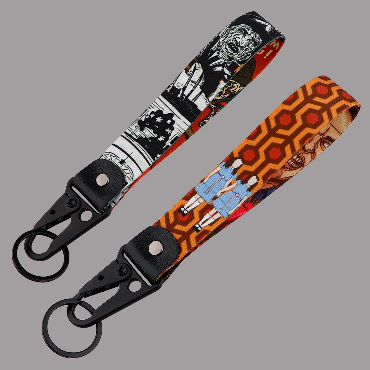 

Scary Movie Key Tag Eagle Buckle Car Keychain Key Ring Short Lanyard Key Strap Motorcycle Fashion Accessories Gifts