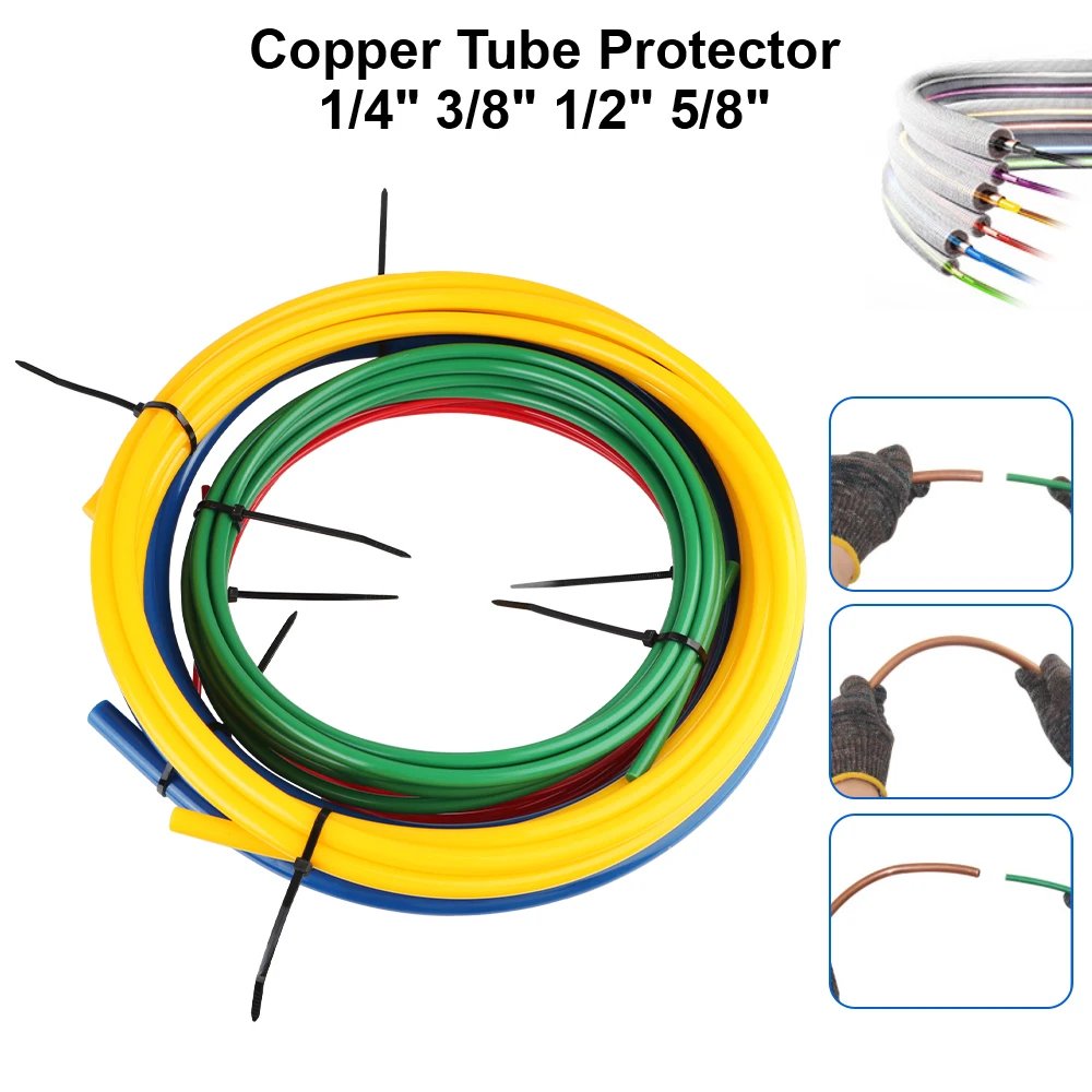 Pipe Flaring Tool Wire Protection No Deformation CT-205 Air Conditioner Copper Tube Protector 4Pcs/Set Refrigeration Tools