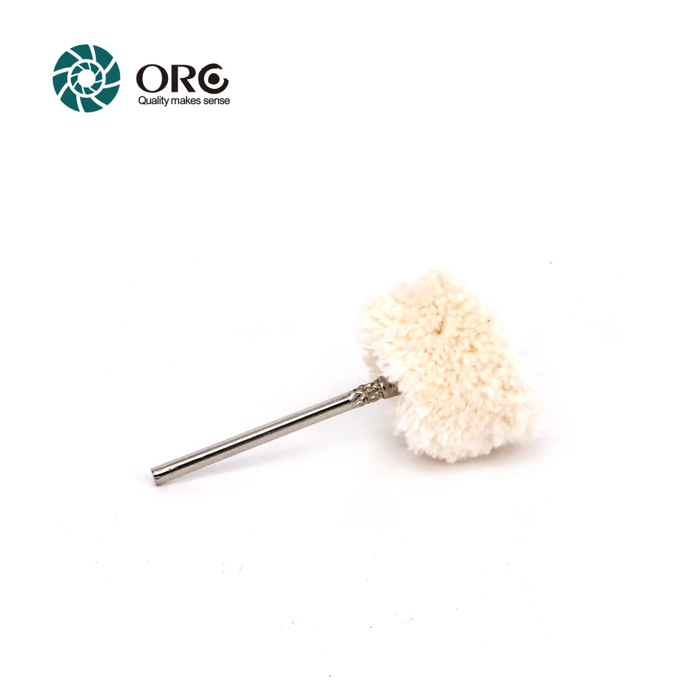 ORO Mini Mounted Cotton String Buff Rotary Tool Accessory Ultra-soft Fluffy Buffing Wheel for Jewelry Final Polishing