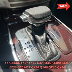 Auto Leather ABS Gear Shift Knob Lever Stick Shifter Handle For Infiniti FX37 FX50 FX35 FX30d EX35 EX30 G37 Car Accessories