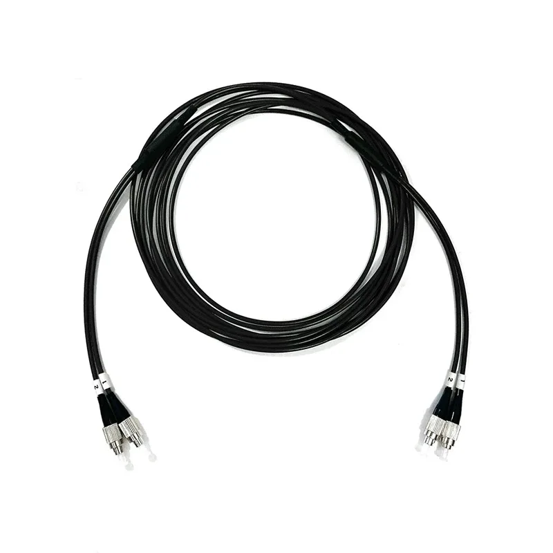 외장 광섬유 패치코드, OM4 2 코어, 1-100m, 50m, 20m, 30m, 10m, 2C SC LC FC ST, 3mm 멀티모드 2 광섬유 점퍼