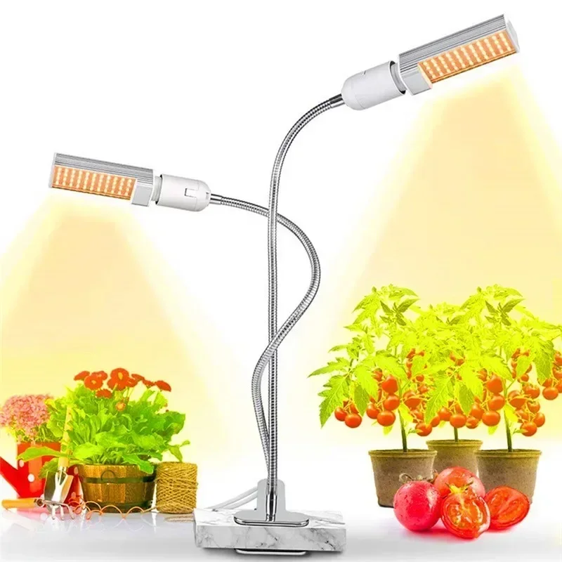 Full Spectrum LED Plant Grow Light Lâmpadas, Phyto Lâmpada para Flor Interior, Plant Veg, Sistema Hidroponia Crescer Tenda, Lâmpada E27